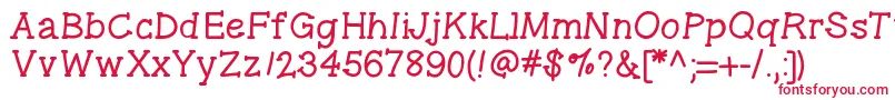 Gelpenseriflight Font – Red Fonts on White Background