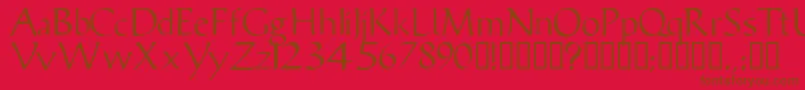 Vicissk Font – Brown Fonts on Red Background