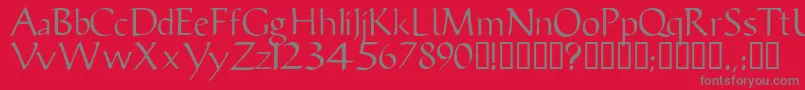 Vicissk Font – Gray Fonts on Red Background