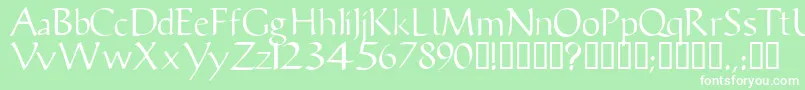 Vicissk Font – White Fonts on Green Background