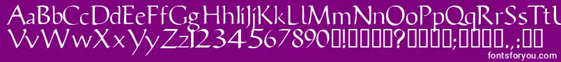 Vicissk Font – White Fonts on Purple Background