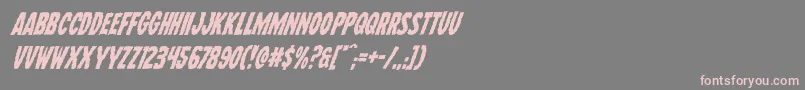 Wolfbrotherssuperital Font – Pink Fonts on Gray Background