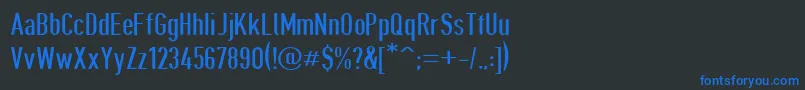 Giveahootdp Font – Blue Fonts on Black Background