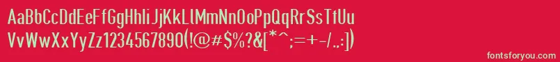 Giveahootdp Font – Green Fonts on Red Background