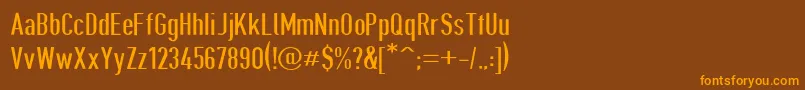 Giveahootdp Font – Orange Fonts on Brown Background