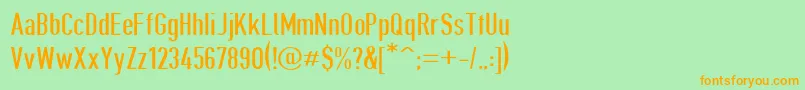Giveahootdp Font – Orange Fonts on Green Background