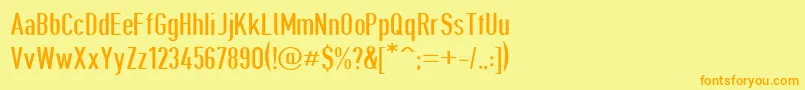 Giveahootdp Font – Orange Fonts on Yellow Background