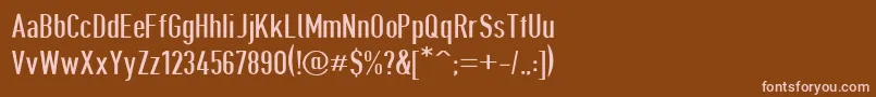 Giveahootdp Font – Pink Fonts on Brown Background