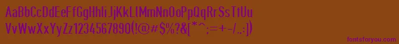 Giveahootdp Font – Purple Fonts on Brown Background