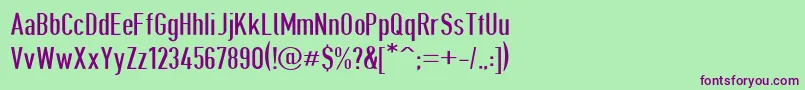 Giveahootdp Font – Purple Fonts on Green Background