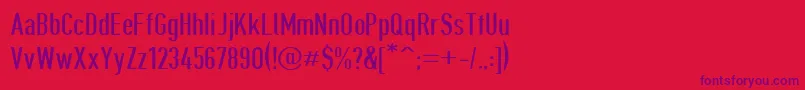 Giveahootdp Font – Purple Fonts on Red Background