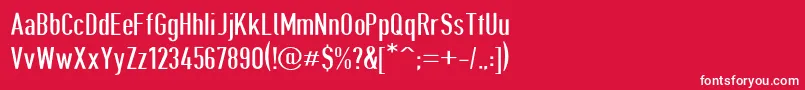 Giveahootdp Font – White Fonts on Red Background