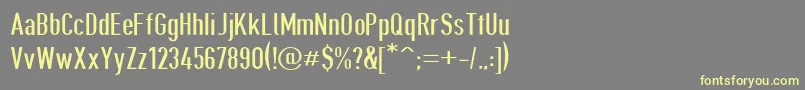 Giveahootdp Font – Yellow Fonts on Gray Background