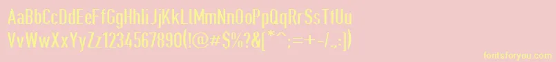 Giveahootdp Font – Yellow Fonts on Pink Background