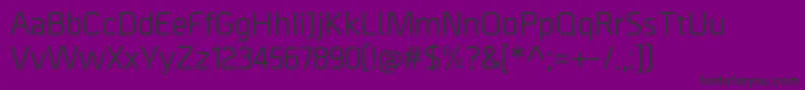 Шрифт BordaMedium – чёрные шрифты на фиолетовом фоне