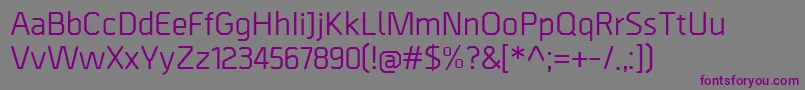 Шрифт BordaMedium – фиолетовые шрифты на сером фоне