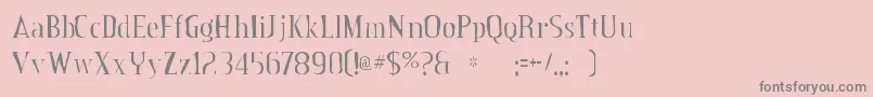 Шрифт Creditvalleygaunt – серые шрифты на розовом фоне