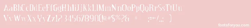 Creditvalleygaunt Font – White Fonts on Pink Background