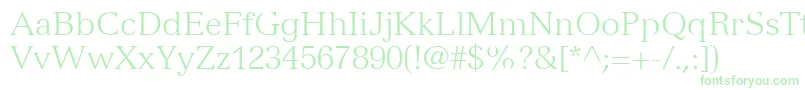Шрифт VersaillesLt45Light – зелёные шрифты на белом фоне