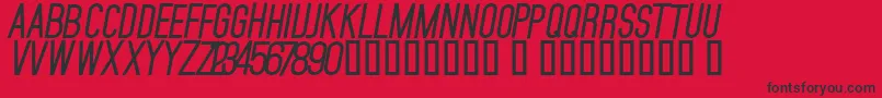 MojaveBoldSlanted Font – Black Fonts on Red Background