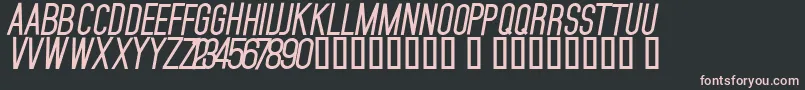 MojaveBoldSlanted Font – Pink Fonts on Black Background