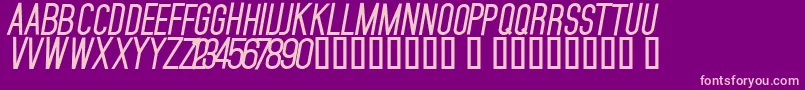 MojaveBoldSlanted Font – Pink Fonts on Purple Background