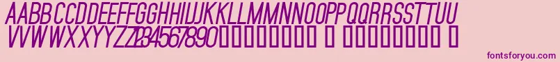 MojaveBoldSlanted Font – Purple Fonts on Pink Background