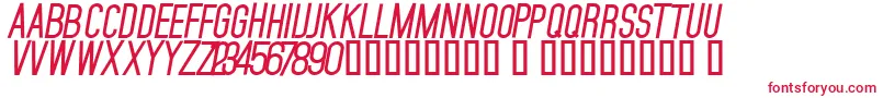 フォントMojaveBoldSlanted – 赤い文字