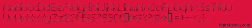TelegraphicLightBold Font – Black Fonts on Red Background
