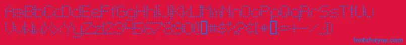 TelegraphicLightBold Font – Blue Fonts on Red Background