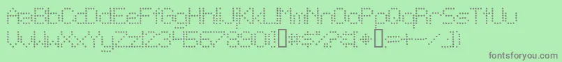 Шрифт TelegraphicLightBold – серые шрифты на зелёном фоне
