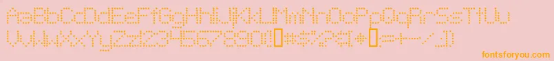 TelegraphicLightBold Font – Orange Fonts on Pink Background