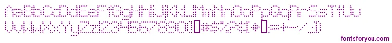 フォントTelegraphicLightBold – 紫色のフォント