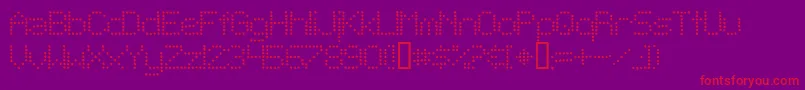 TelegraphicLightBold Font – Red Fonts on Purple Background