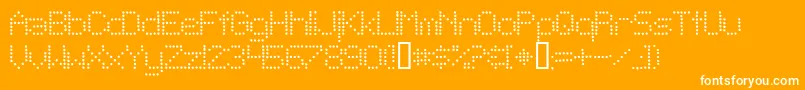 TelegraphicLightBold Font – White Fonts on Orange Background