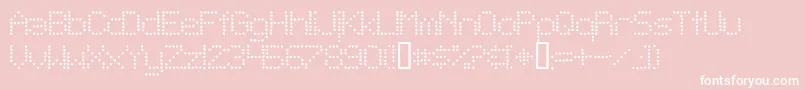 TelegraphicLightBold Font – White Fonts on Pink Background