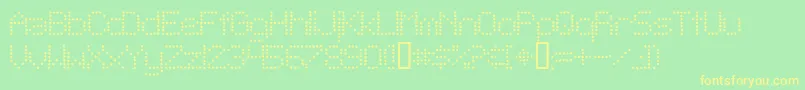 TelegraphicLightBold Font – Yellow Fonts on Green Background