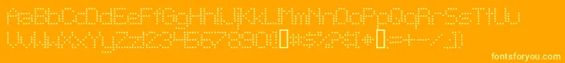 TelegraphicLightBold Font – Yellow Fonts on Orange Background