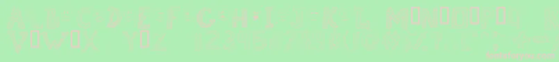 Brokenchalk Font – Pink Fonts on Green Background