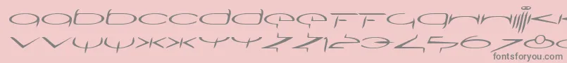 SubmergetwoLtOblique Font – Gray Fonts on Pink Background