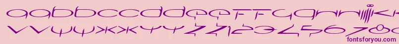 SubmergetwoLtOblique Font – Purple Fonts on Pink Background