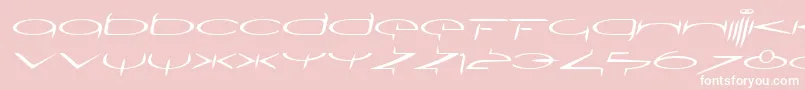 SubmergetwoLtOblique Font – White Fonts on Pink Background