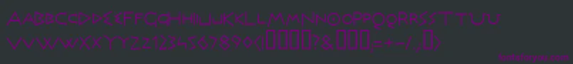 Olympus Font – Purple Fonts on Black Background