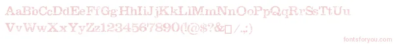 MegeonGrunge Font – Pink Fonts on White Background
