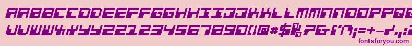 Phaserbankbi Font – Purple Fonts on Pink Background