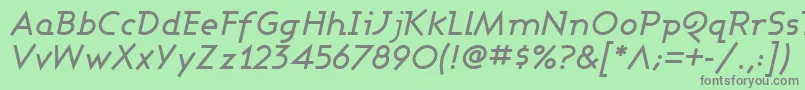 Ashbmi Font – Gray Fonts on Green Background