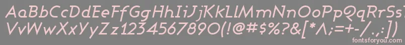 Ashbmi Font – Pink Fonts on Gray Background