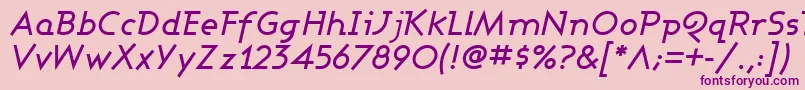 Ashbmi Font – Purple Fonts on Pink Background