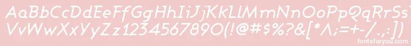 Ashbmi Font – White Fonts on Pink Background