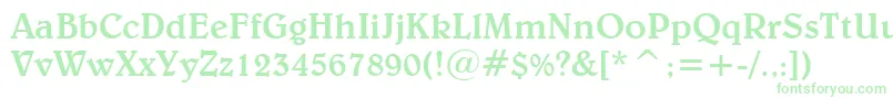 BelweMediumBt Font – Green Fonts on White Background